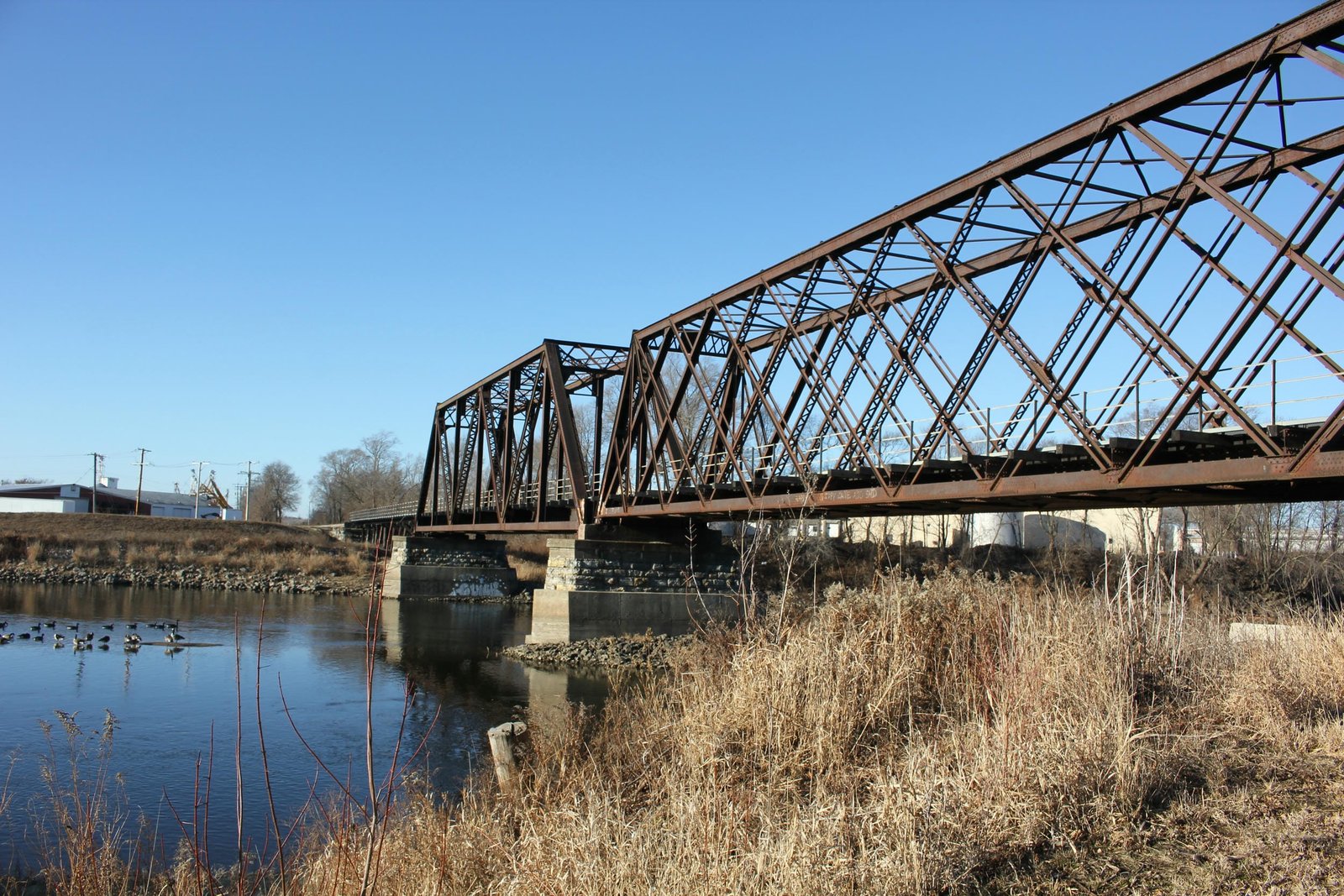 Looking south